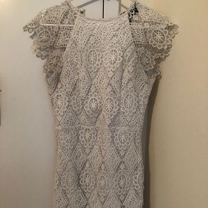 White lace summer dress